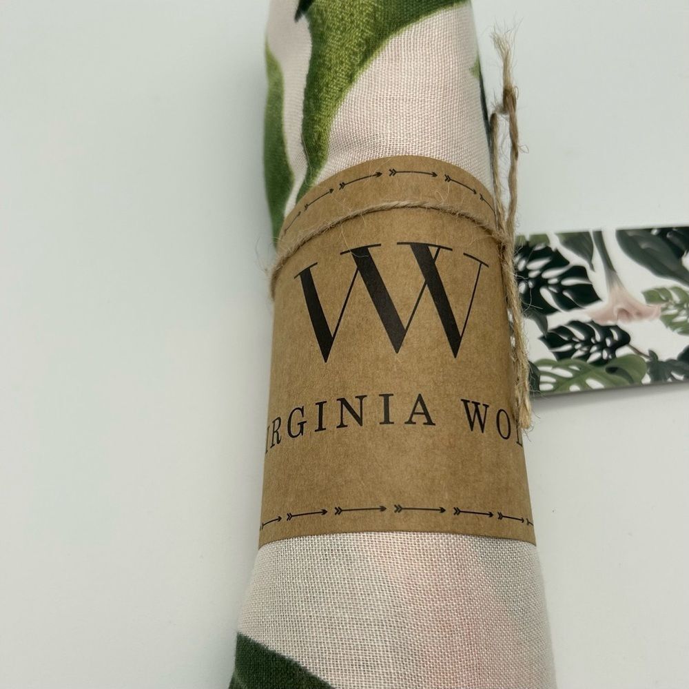 Virginia Wolf Botanical Green Multi Wear Wrap Scarf Sarong Halter dress NWT - Picture 8 of 13